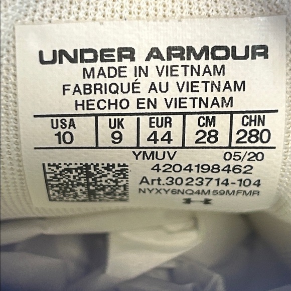 Men\'s Under Armour White Navy Midshipmen HOVR Sonic 3 Running Shoe main image 10